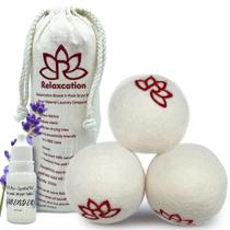 Wool Dryer Balls Relaxcation Óleo de lavanda perfumado orgânico Wool Dryer Balls Relaxcation Óleo de lavanda perfumado orgânico