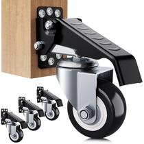 Workbench Casters SOLEJAZZ, 300 kg, rodas retráteis, pacote com 4