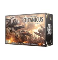 Workshop de jogos de tabuleiro Adeptus Titanicus com miniaturas
