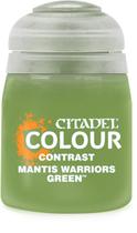 Workshop de jogos Paint Citadel Contrast Mantis Warriors Green de 18 ml