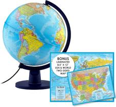 World Globe Waypoint Geographic Scout+ iluminado em azul de 30 cm World Globe Waypoint Geographic Scout+ iluminado em azul de 30 cm