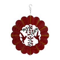 Worldawhirl Whirlig 3d Wind-spinner Pintura à Mão Inoxidável Torção Cinética