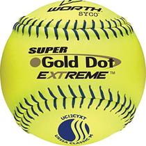 Worth Softballs Slowpitch 12" Aprovado pela USSSA SYCO Gold Dot Extreme/Classic M 12 unidades Worth Softballs Slowpitch 12" Aprovado pela USSSA SYCO Gold Dot Extreme/Classic M 12 unidades