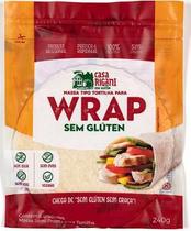 Wrap Massa Tortilha Casa Rigani 220g Sem Glúten, Soja e Vegano