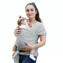 Wrap Sling Carregador De Bebê 100% Algodão Cinza Claro Wrap Sling Carregador De Bebê 100% Algodão Cinza Claro