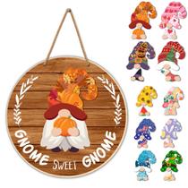 Wreath Sign Yuzi-n Intercambiable Gnome Welcome Fall 21 unidades
