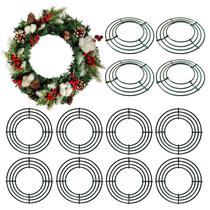 Wreath Thealyn Metal Wire Frames, pacote com 12, 25 cm, verde