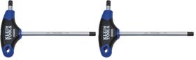 Wrench Klein Tools JTH6M10, chave hexagonal de 10 mm, alça em T, 15 cm, pacote com 2