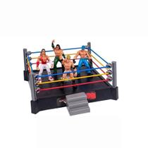 Wrestler Ring WBTY Fighting Toys Wrestling com 12 lutadores