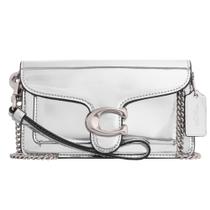 Wristlet Coach Metallic Tabby Silver Mirror Leather