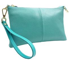 Wristlet Wallet Clutch Purse Beurlike Leather Teal para mulheres Wristlet Wallet Clutch Purse Beurlike Leather Teal para mulheres