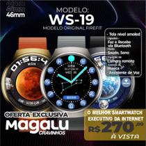 WS-19 - Smartwatch com Design Redondo e Tela Nível Amoled