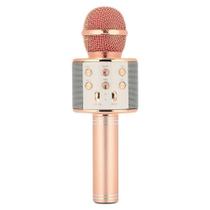 WS-858 - Microfone Infantil de Karaoke Microfone de Brinquedo Sem Fio Bluetooth