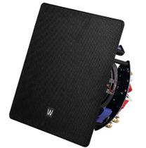 WSR120 - Caixa de Som de Embutir Reta Tela Quadrada/Preta- WaveOne