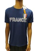 Wum22084 - camiseta mas pes silk franca copa2022 / azul marinho / p