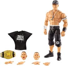 WWE Ultimate Edition Wave 10 John Cena Action Figure 6 in with Interchangeable Entrance JacketLanternExtra Head and Swappable Hands for Ages 8 Year Old and Up - WWE MATTEL