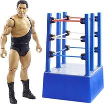 WWE Wrestlemania Momentos Andre The Giant 6 inch Action Figure Ring Cart com Rolling WheelsCollectible Gift Fans Ages 6 Year Old and Up - WWE MATTEL