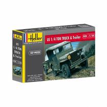 Wwii Jeep E Reboque 1/35 Heller 81105