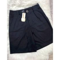 WWZ FASHION Bermuda de Linho Com Cinto Feminina 135 Tendência 2024