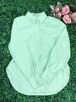 WWZ FASHION Camisa Social Feminina Linho Manga Longa 152