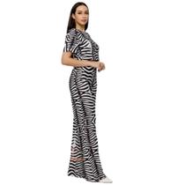 WWZ FASHION Conjunto Alfaiataria Animal Print 6411 WWZ FASHION Conjunto Alfaiataria Animal Print 6411