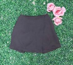 WWZ FASHION Short Saia Gabardine com Zíper Lateral G170