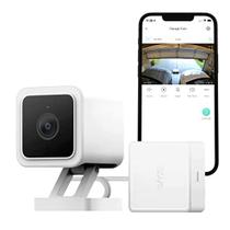 Wyze Smart Garage Door Opener w / built-in HD Video, Porta de garagem de controle remoto, 1080p HD Video w / Color Night Vision, Two-Way Audio