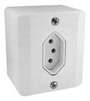 X 1 tomada 10a c/ caixa - apoio X 1 tomada 10a c/ caixa - apoio