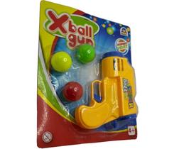 X ball gun brinquedo lançador arminha de plastico braskit X ball gun brinquedo lançador arminha de plastico braskit