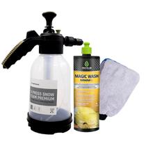 X-Press Snow Foam 2 Litros Waxtreme + Magic Wash Banana 500ml Protelim + Luva 2 em 1 Vonixx