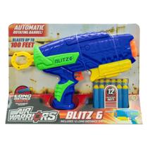 X-Target Blitz com 12 Dardos Azul Alcance de 25m Multikids - BR2026 X-Target Blitz com 12 Dardos Azul Alcance de 25m Multikids - BR2026