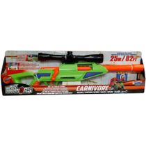 X-Target Carnivore com 4 Dardos Verde Alcance de 25m Mira Removível Compartimento para Dardos Multikids - BR2029