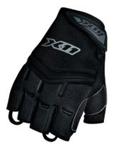 X11 luvas fit x. tecido 1/2 dedo preto (ggg)