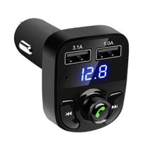 X8 Kit Mãos Livres Bluetooth Carro sem Fio Transmissor Fm/Mp3 Player Carregador Duplo USB