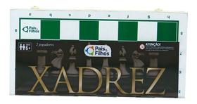 Xadrez Caixa De Madeira 40cm Original S/ Feltro Profissional