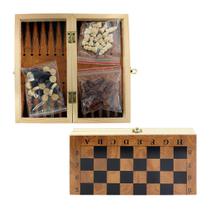 Xadrez Damas Gamão Tabuleiro de Madeira Estojo 3 em 1 40x40 Xadrez Damas Gamão Tabuleiro de Madeira Estojo 3 em 1 40x40