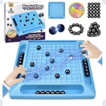 Xadrez Magnético Infantil Educativo Portátil Tabuleiro Peças Magnéticas Jogo Viagem Compacto