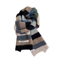 Xale De Cashmere Quente E Grosso Estilo Coreano Para Mulheres, Pashmina Longa Para Aquecer O Pescoço