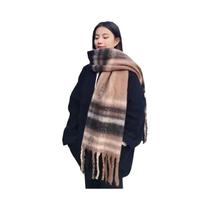 Xale De Caxemira De Luxo Feminino, Cachecol Grosso E Quente De Inverno, Pashmina Longa Para Aquecer