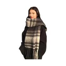 Xale De Caxemira De Luxo Feminino, Cachecol Grosso E Quente De Inverno, Pashmina Longa Para Aquecer