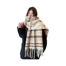 Xale De Caxemira De Luxo Feminino, Cachecol Grosso E Quente De Inverno, Pashmina Longa Para Aquecer