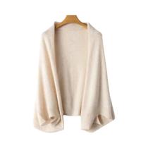 Xale De Lã 100% Macio E Quente Para Mulheres, Cachecol, Cardigã, Pashmina, Uso Duplo Para Ombro E