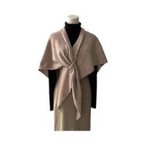 Xale De Ombro Triangular Feminino De Tricô Grosso E Quente Para Outono Inverno