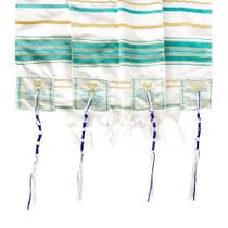 Xale de oração Holy Land Market The Messiah Tallit 72x56cm Verde Xale de oração Holy Land Market The Messiah Tallit 72x56cm Verde
