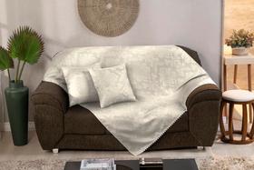Xale De Sofá Com Almofadas Para Sala Tecido Jacquard Decoração