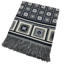 Xale de Sofá Manta Decorativa Dupla Face Jacquard Premium 1,70x1,40m Cairo Black Friday