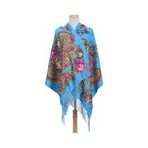 Xale Feminino De Inverno Em Pashmina 2024: Lenço Estampado De Designer Com Flores, Quente, Para