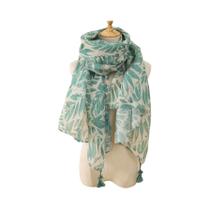 Xale Floral Com Franjas De Viscose, Pashmina Macia Para Mulheres, Hijab Muçulmano, Moda 2023 Xale Floral Com Franjas De Viscose, Pashmina Macia Para Mulheres, Hijab Muçulmano, Moda 2023