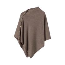 Xale Grande De Tricô Feminino Moda Primavera Outono Versátil Capa Com Fivela Diagonal