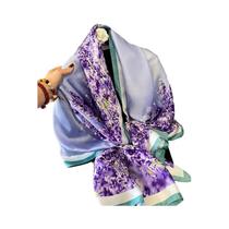 Xale Hijab de Cetim e Seda para Mulheres - Protetor Solar para Verão e Praia